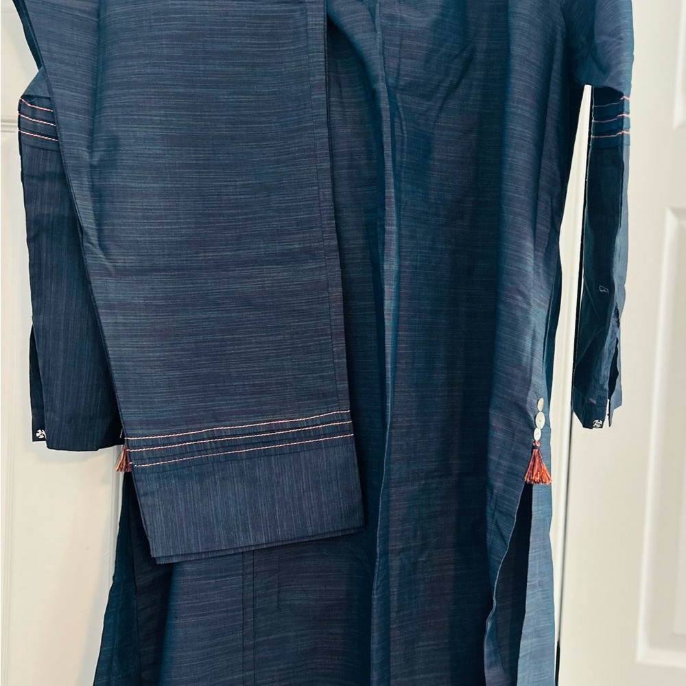 Blue Kurta Dress with Elegant Design